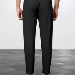 lapataclub Pack of 2 Men Slim Fit Black, Beige Lycra Blend Trousers image 3