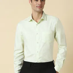 Allen Solly Spread Collar Slim Fit Floral Printed Formal Pure Cotton Shirt-image-43