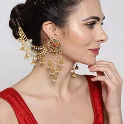 priyaasi Long Jhumka Earrings with Pearl Drops-picture-19