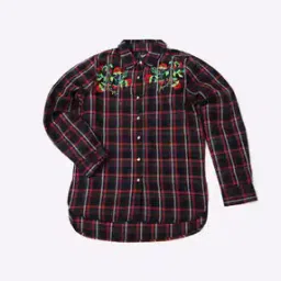 natilene Checked Spread-Collar Shirt-picture-18