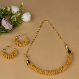 Mirraw Gold-Plated Jewellery Set-picture-26