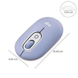logitech POP Bluetooth Wireless Optical Performance Mouse with Emoji Software (4000 DPI Adjustable, 3 Easy Switch Channels, Lilac) image 3