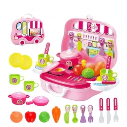 ADKD Kids Set Of 25 Kitchen Cooking Set With Carry Case image 3