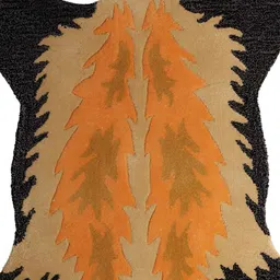 Exotic India Brown & Black Rainbow  Red-Panda Printed Asana Floor Mats image 5