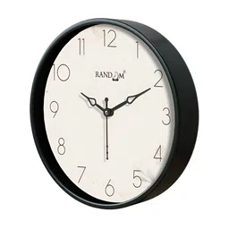 RANDOM Black & Off White Contemporary Wall Clock image 5