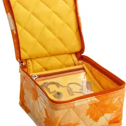 vyora Women Orange Cosmetic Bag image 1