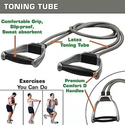 bloxn Resistance Tube Pull Rope Elastic Rubber Exercise Band for Stretching Resistance Tube image 4