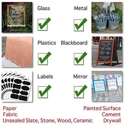 thr3e strokes STA 10 Colors Metallic Marker Pens for Rock Painting Medium Point Metallic Color Markers for Ceramic Glass Plastic Scrapbooking image 3