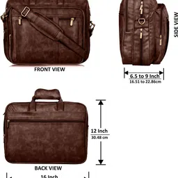 hvh world Men Brown Messenger Bag image 2