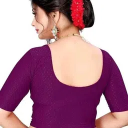 priyanka traders Round Neck Women Blouse-picture-17