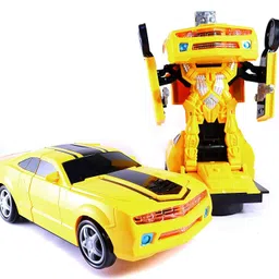 risekart Transform Robot Racing Car 2 in 1 Toy with Lights & Music, Battery Operated image 5