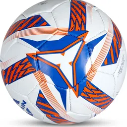 nivia Combo Shining Star Football Black & White (Size - 5) with Ball pump Football - Size: 5 image 3