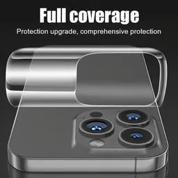 IMPAXTX Back Screen Guard for iPhone 17 Pro Max, iPhone 17 Pro Max back MEMBRANE Matte with 360 Fully covrege back and side full back panel protector image 3