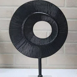 Maison Modern Black Disc Figurine Showpiece-image-95