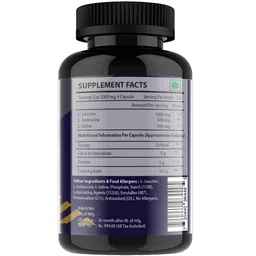 Vitaminhaat BCAA Xtreme Formula,  120 capsules  30 Servings  Unflavoured  image 2