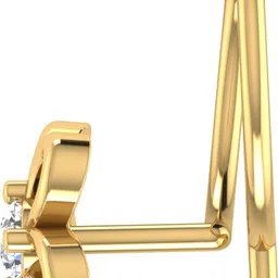 avsar Rashi 18kt Diamond Yellow Gold Nose Wire image 3