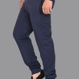 skwardrobe Men Solid Blue Track Pants image 3