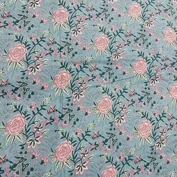 doraya Unstitched Pure Cotton Multi-purpose Fabric Floral Print-picture-15