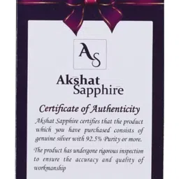 AKSHAT SAPPHIRE Men 92.5 Sterling Silver Chain image 4