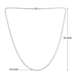AKSHAT SAPPHIRE Men 92.5 Sterling Silver Chain image 2