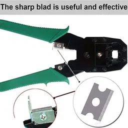 ultrabytes Crimp-8432 RJ45 Cable Crimping Tool 3 in 1 Modular Crimping Tool for RJ45 LAN Cutter Manual Crimper image 3