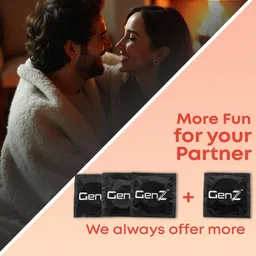 genz 3 in 1 Ribbed, Contour & Dotted and Easily desposable Chocolate Condom image 2