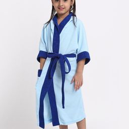 Creeva Solid Hooded Bath Robe-picture-34