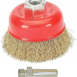kshivi 3 Inch Thread Wire Cup Brush For Removing Rust With Drill Attachment Power & Hand Tool Kit-picture-26