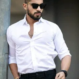 regaltreasure Men Regular Fit Solid Spread Collar Formal Shirt-picture-28