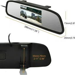 gonama 4.3 TFT LCD Car Rear View Mirror Monitor Kit With Reverse Reversing Camera s37 4.3 TFT LCD Car Rear View Mirror Monitor Kit With Reverse Reversing Camera s37 Parking Sensor-picture-31