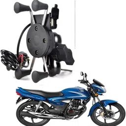 rwt X-Grip Mobile Phone Holder with USB Charger Bike Mobile Holder For CB Shine Bike Mobile Holder-picture-16