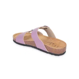 ELLE Women Purple Crossover Comfort Slide Sandals image 5