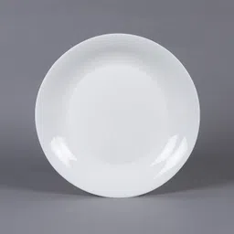 everbuy Premium Quality Microwave Safe Stain Resistant BPA Free Dishwasher Safe Shatter Proof Toxin Free Stackable Freezer Safe Round 7.5 Inch/19 cm Half Plastic Plate Set/Snacks plate/Appetizer Plate,Color ( White), Pack of 6 Pieces (Made in India) Half Plate image 3