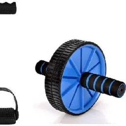DOUBLE SPRING TUMMY TRIMMER WITH AB WHEEL AND ROPE FOR MEN AND WOMEN Fitness Accessory Kit Kit-image-1