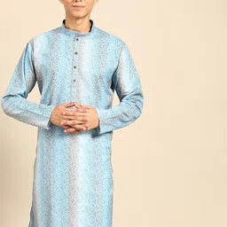 MANQ Ethnic Motifs Printed Sequinned Kurta-picture-39