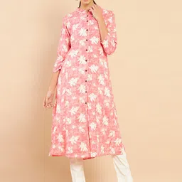 Soch Women Pink Floral Printed Kurta-image-27