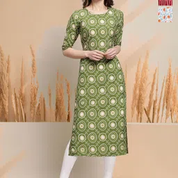 7Threads Women Ethnic Motifs Printed Sequinned Floral Crepe Kurta-picture-35