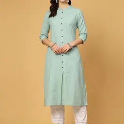 Pistaa Pure Cotton A Line Kurta image 1
