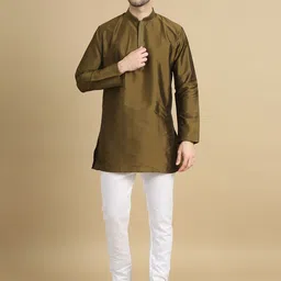 TATTVA Mandarin Collar Straight Kurta-image-28