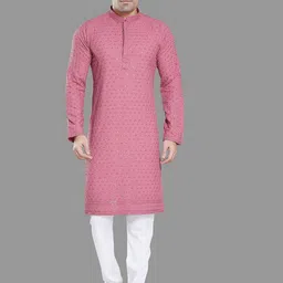 Rani Saahiba Men Thread Work Kurta image 1