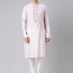 TheEthnic.Co Floral Embroidered Thread Work Regular Kurta-picture-39