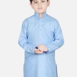 SG YUVRAJ Boys Turquoise Blue Cotton Kurta-picture-46