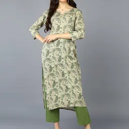 AHIKA Floral Printed Straight Kurta-picture-23