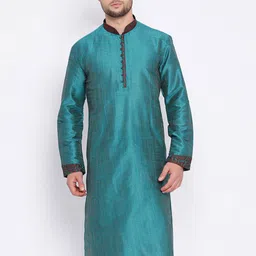 here&now x sanwara Sanwara Yoke Design Mandarin Collar Kurta-picture-22