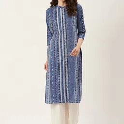 Prakrti Women Geometric Printed Cotton Kurta-picture-39