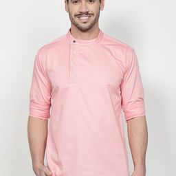Kuons Avenue Men's Angrakha Ethnic Short Kurta-picture-23