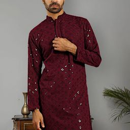 Jompers Men Thread Work Kurta-picture-11