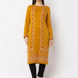KEIKO Ethnic Motif Printed Straight Kurta image 1