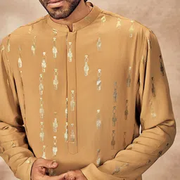 Masaba Abstract Printed Mandarin Collar Straight Kurta image 2