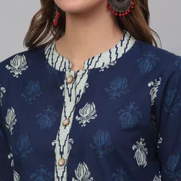 KALINI Ethnic Motifs Printed Cotton Kurta image 2